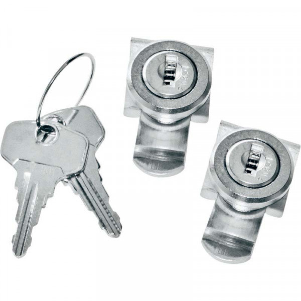 Schloss-Set(Comfort); kompl. gleichschl. best.aus 2 Schlössern und 2 Schlüsseln