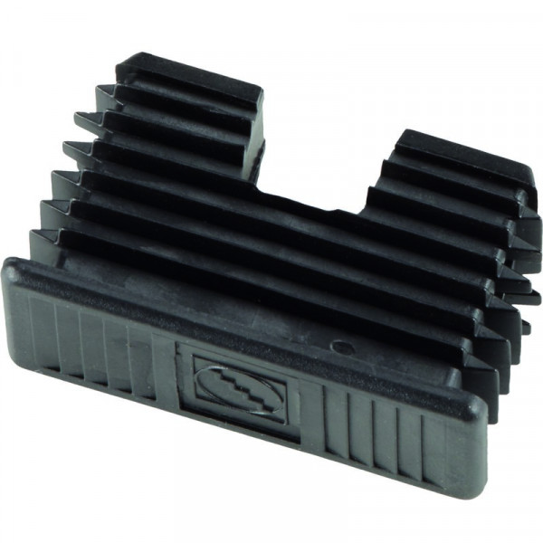Endkappe schwarz 48 x 25 mm