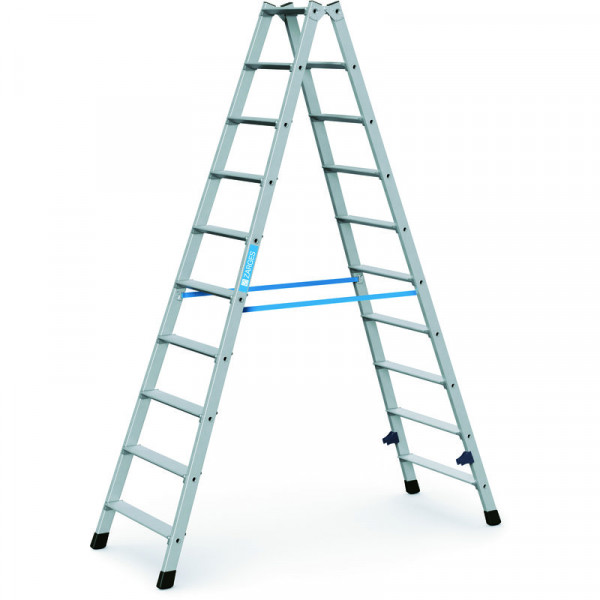 Nova B - Stufen-Stehleiter 2 x 10 Stufen Leiterlänge 2,3 m, Arbeitshöhe 3,65 m