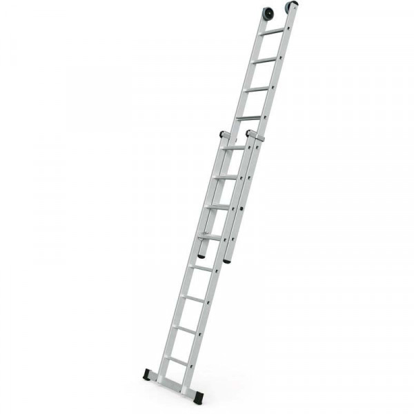 Everest Plus 2E - Schiebeleiter 2 x 8 Leiterlänge max 4,18m, Arbeitsh. 4,90m
