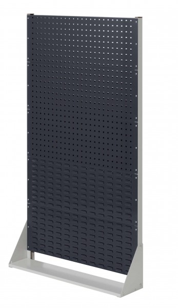 ®RasterPlan Stellwand Gr.5 einseitig H1790 x B1000 x T240 mm RAL 7035/7016. 3 Lochplatten 2 Schlitzplatten.