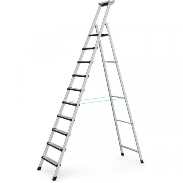 Comfortstep S - Stehleiter 10 Stufen Plattformhöhe 2,5 m, Arbeitshöhe 4,5 m