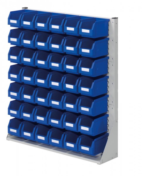 ®RasterPlan Systemeinheit Gr.3 einseitig H1100 x B1000 x T240 mm RAL 7035. Inklusiv Lagersichtkasten 42 x Größe 5.