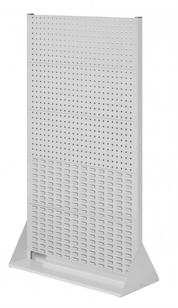 ®RasterPlan Stellwand Gr.5 doppelseitig H1790 x B1000 x T430 mm RAL 7035. 6 Lochplatten 4 Schlitzplatten.