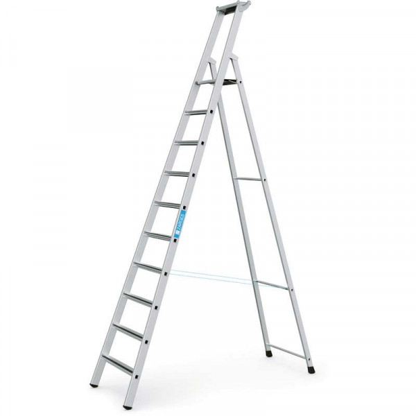 Saferstep S - Stehleiter 10 Stufen Plattformhöhe 2,64 m, Arbeitshöhe 4,65 m