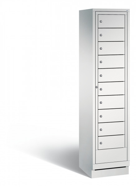C+P Wäsche-Ausgabeschrank Evolo, H1800xB420xT500mm, 7035/7035