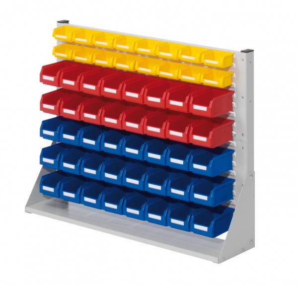 ®RasterPlan Systemeinheit Gr.2 einseitig H760 x B1000 x T240 mm RAL 7035. Modell 23 inklusiv Lagersichtkasten 40 x Größe 7 16 x Größe 8.