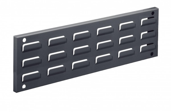 ®RasterPlan Wandschiene Schlitzplatte L 460 x H 140 mm. RAL 7016.