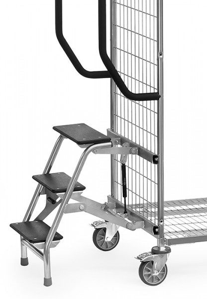 Trittstufen - Zubehör - / für verzinkte Kommissionierwagen 510 mm breit