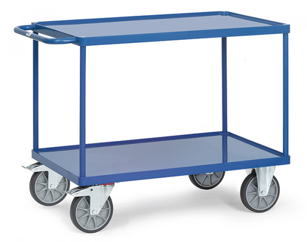 Tischwagen 2400W - Stahlblech-Wanne / Ladefläche 850 x 500 mm