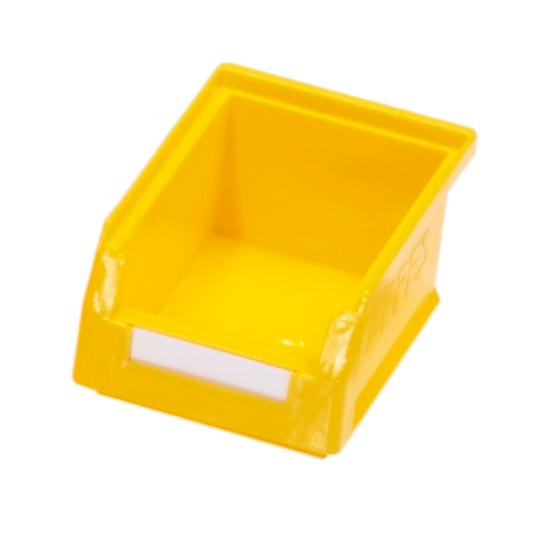 ®RasterPlan Lagersichtkasten Größe 7 Mit Aufhängeleiste für ®RasterPlan Schlitzplatten Gelb L 160 mm x B 105 mm x H 75 mm