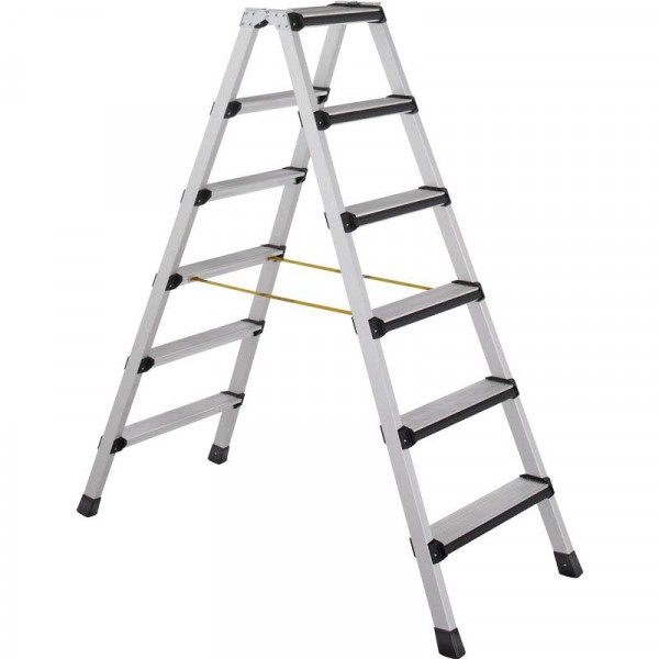 Comfortstep B - Stehleiter 2 x 6 Stufen Leiterlänge 1,65 m, Arbeitshöhe 3 m