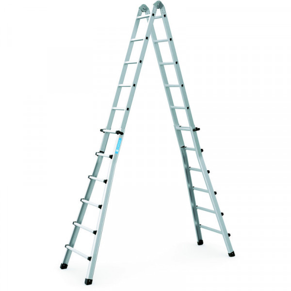 Variotec V - Teleskopleiter 4 x 6 Spr. Leiterlänge max 6,4m, Arbeitshöhe 7,1m