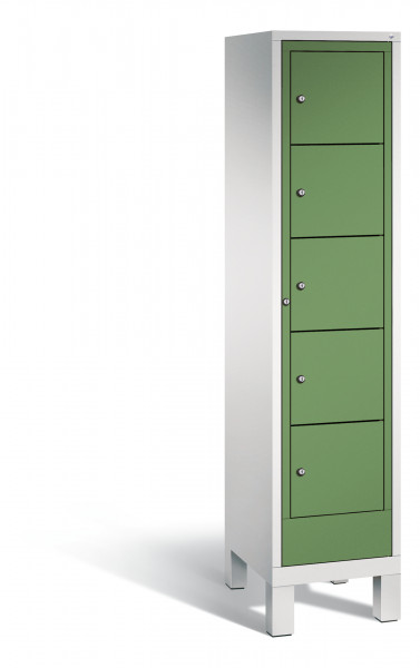 C+P Wäsche-Sammelschrank Evolo, H1850xB420xT500mm, 7035/6011