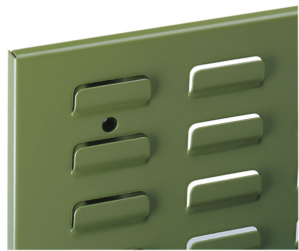 RasterPlan Schlitzplatte RAL 6011, B 1000 x H 450 mm, Breitformat.