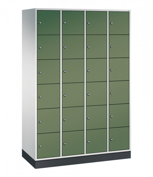 C+P Schließfachschrank Intro, H1950xB1220xT490mm, 7035/6011