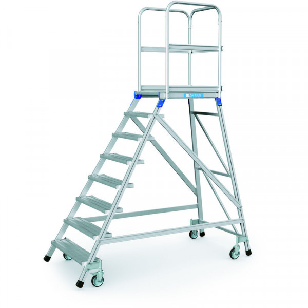 Podesttreppe, einseitig 8 Stufen Podesthöhe 1,92 m