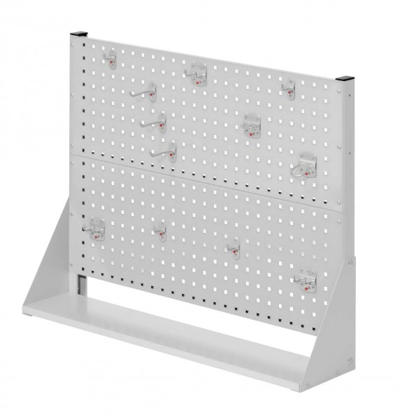 ®RasterPlan Stellwand Gr. 2 einseitig H760 x B1000 x T240 mm RAL 7035. 1 x Werkzeughaltersortiment 12-teilig.
