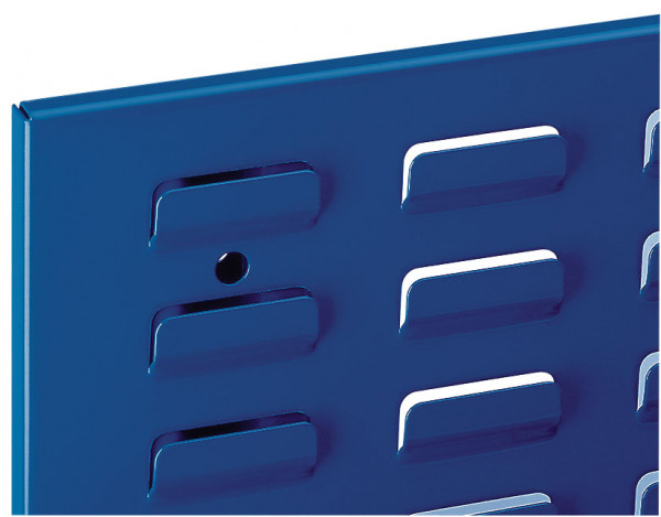 ®RasterPlan Schlitzplatte B 500 mm x H 450 mm Breitformat RAL 5010 - Enzianblau Universell kombinier- und einsetzbar. Kompatibel mit ®RasterPlan Lochplatten.