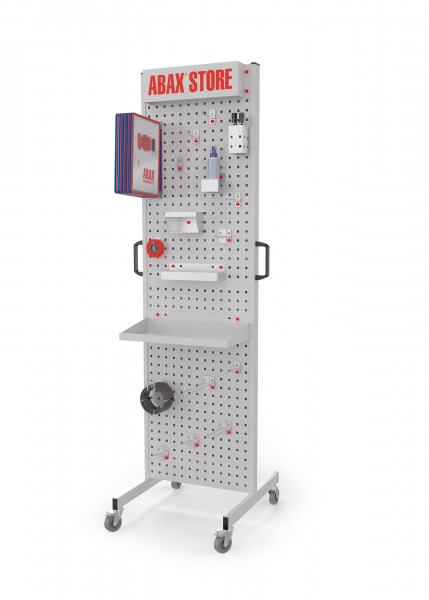 ABAX® Store Station mobil Mod. 3 RAL 7035/7035, bestückt