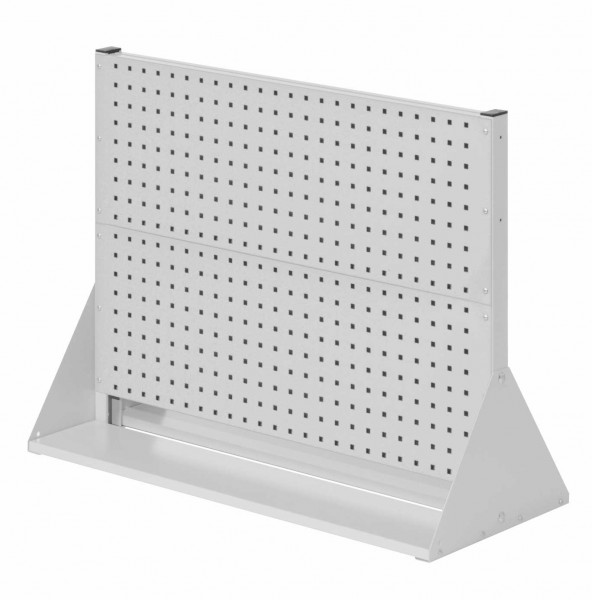 ®RasterPlan Stellwand Gr.2 doppelseitig H760 x B1000 x T430 mm RAL 7035. 4 Lochplatten.