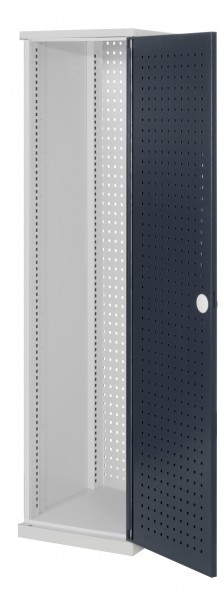 ®RasterPlan Schubladenschrank schmal Mod 1 1950 x 600 x 600 mm 7035/7016 Lochplattentür.