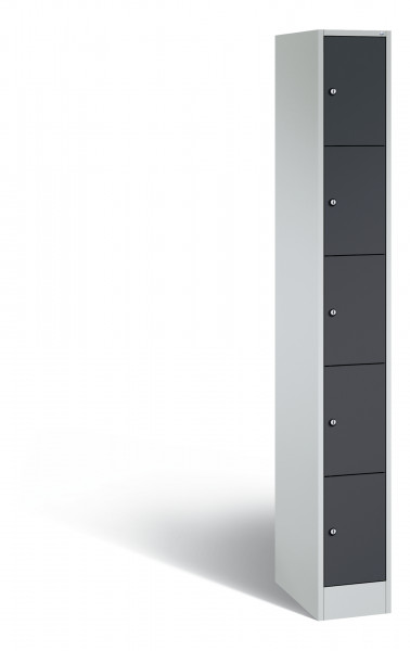 C+P Schließfachschrank Vesto, H1950xB240xT480mm, 7035/7016