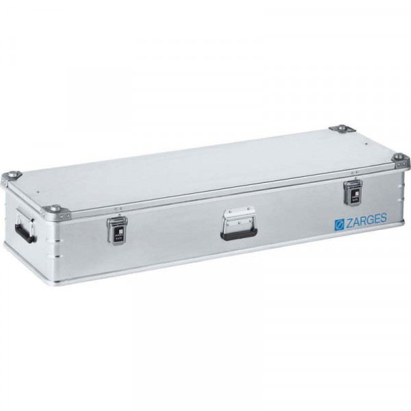 Alu-Kiste K470; 119l,IM: 1350x400x220mm umlfd. Dichtung, Edelstahlscharnierband