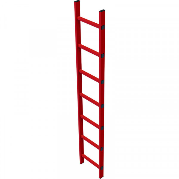 Schachtleiter aus GFK, LW = 400 mm 9 Sprossen Leiterlänge ca. 2,52 m