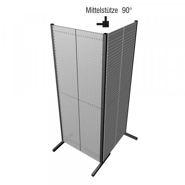 Mittelstütze Kreuz schwarz.