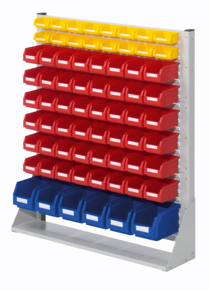 ®RasterPlan Systemeinheit Gr.3 einseitig H1100 x B1000 x T240 mm RAL 7035. Modell 31 inklusiv Lagersichtkasten 6 x Größe 6 48 x Größe 7 16 x Größe 8.