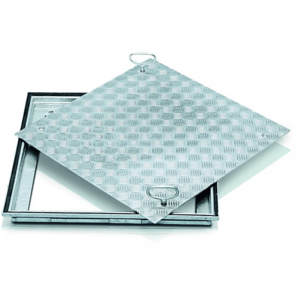 Schachtabdeckung Stahl verzinkt Schachtmaß 600 x 400 mm