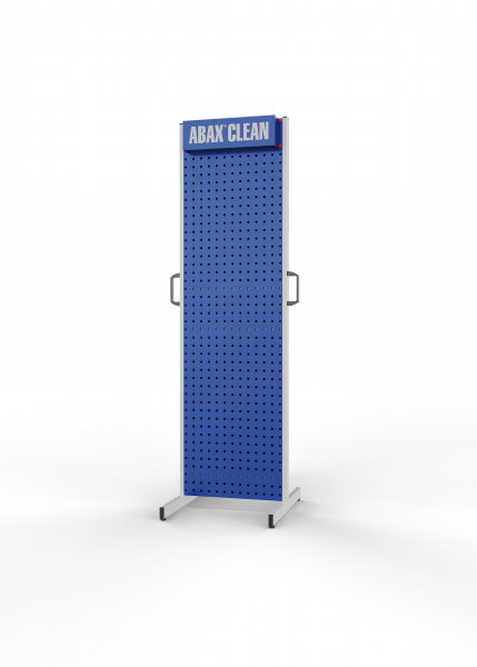 ABAX® Clean Station stationär doppelseitig RAL 7035/5010 HxBxT 1870 x 530 x 590 mm