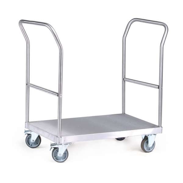 Plattformwagen aus Edelstahl