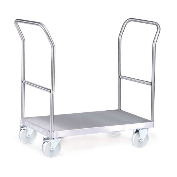 Plattformwagen aus Edelstahl