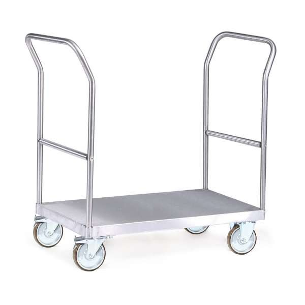 Plattformwagen aus Edelstahl