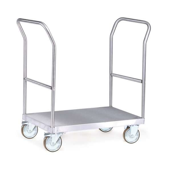 Plattformwagen aus Edelstahl