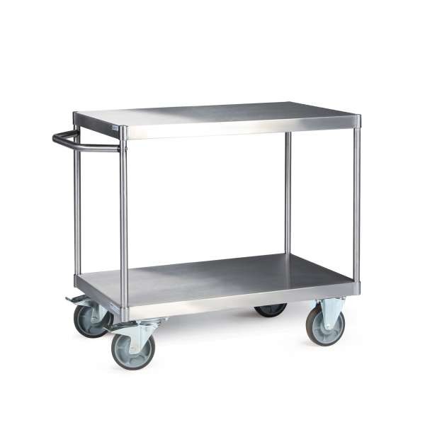 Tischwagen aus Edelstahl