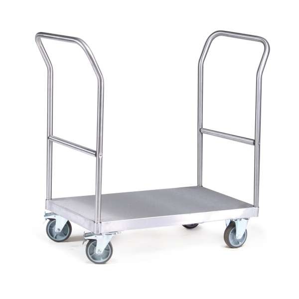 Plattformwagen aus Edelstahl